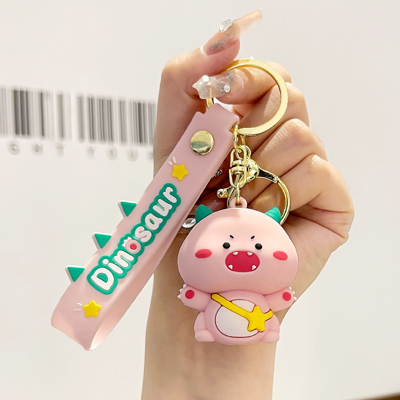 Wholesale Cute Little Dinosaur Cartoon Figurines PVC Keychains
